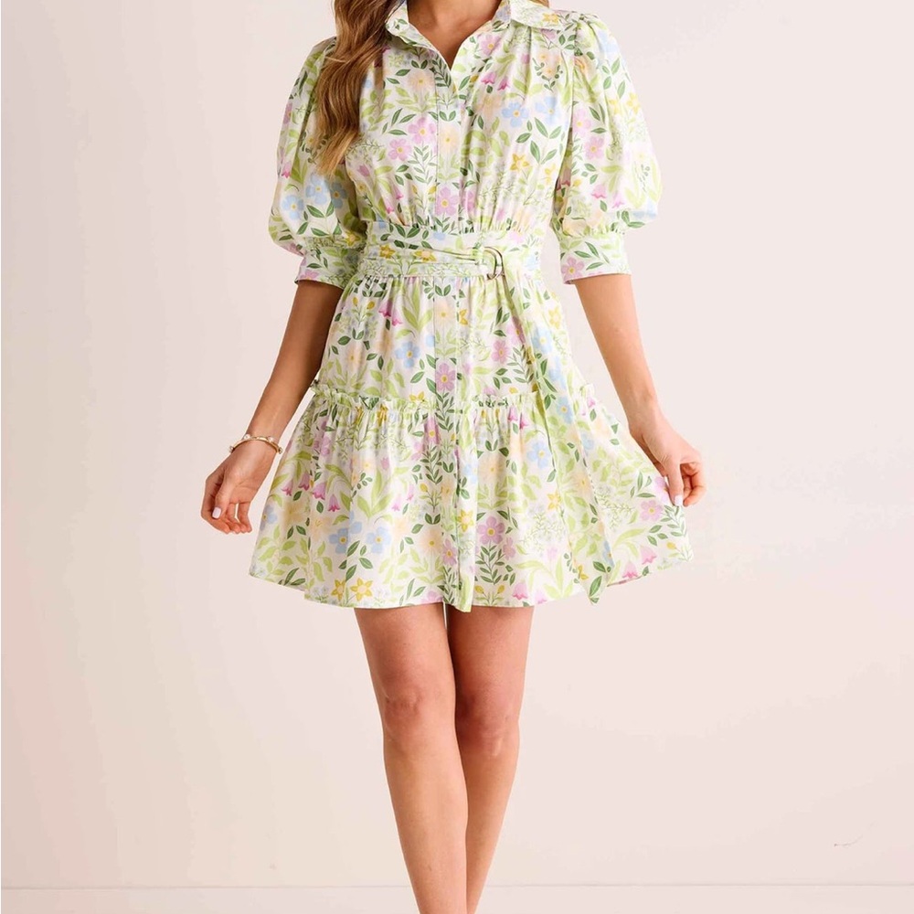 Avara Floral Puff Sleeve Dress